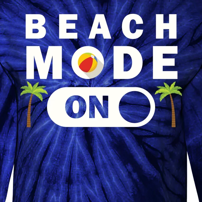 Beach Mode On Tie-Dye Long Sleeve Shirt