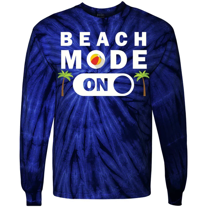 Beach Mode On Tie-Dye Long Sleeve Shirt