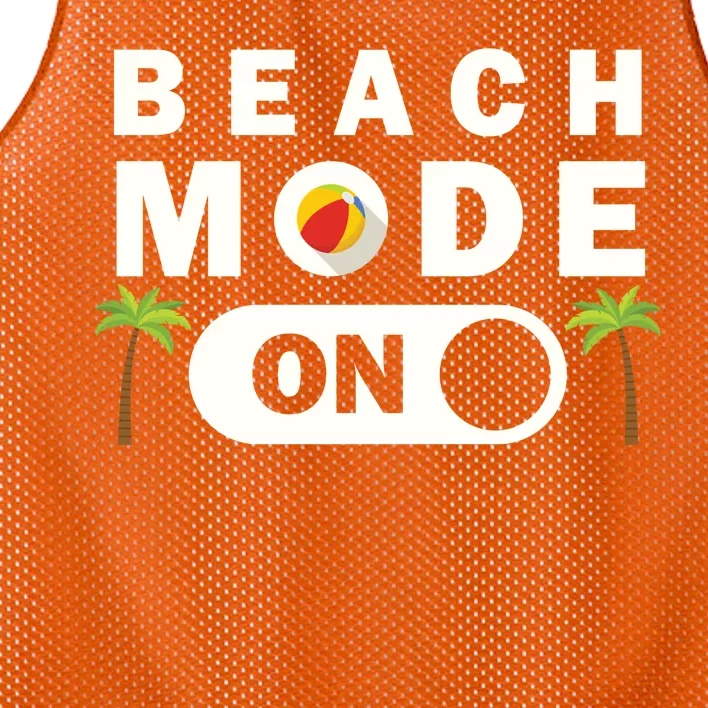 Beach Mode On Mesh Reversible Basketball Jersey Tank