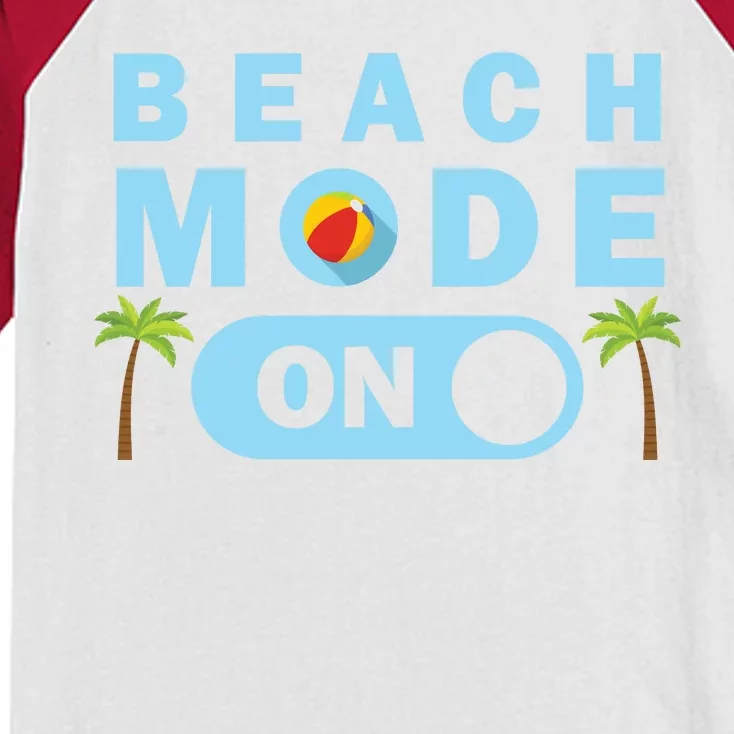 Beach Mode On Kids Colorblock Raglan Jersey