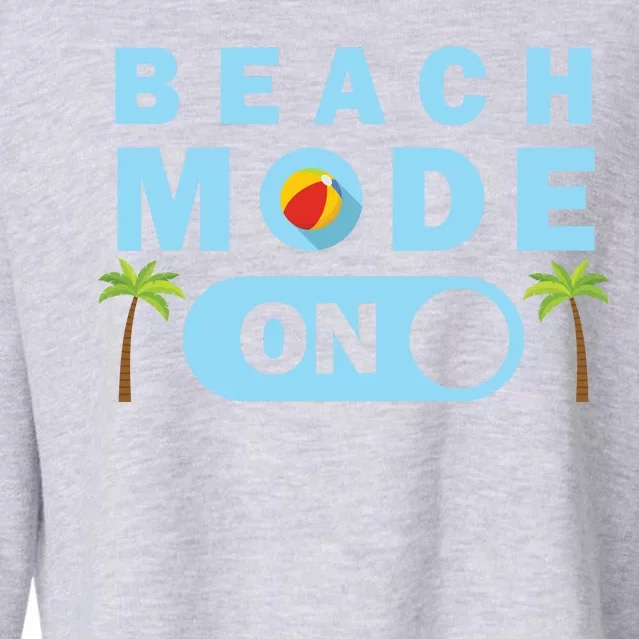 Beach Mode On Cropped Pullover Crew