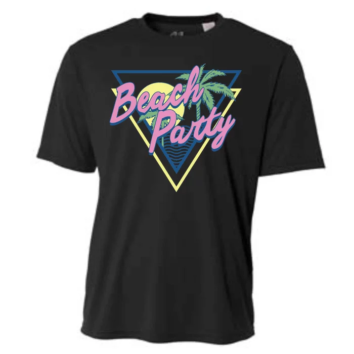 Beach Party Retro Wave Style Cooling Performance Crew T-Shirt