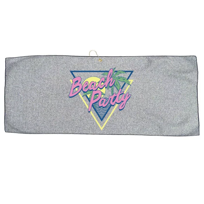 Beach Party Retro Wave Style Large Microfiber Waffle Golf Towel