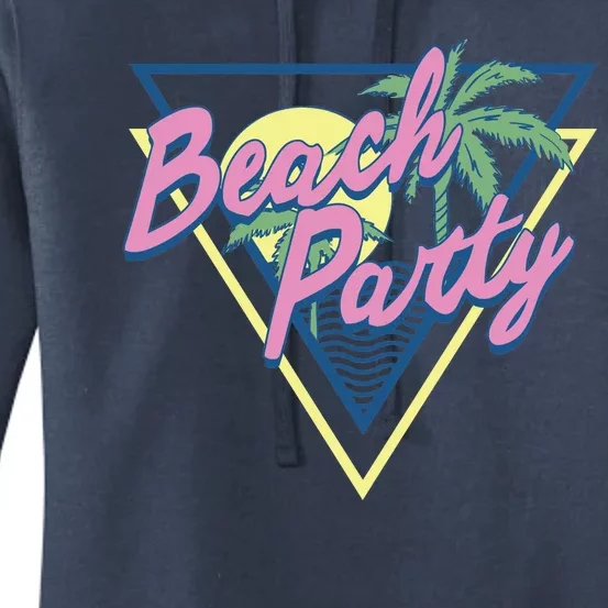 Beach Party Retro Wave Style Women's Pullover Hoodie