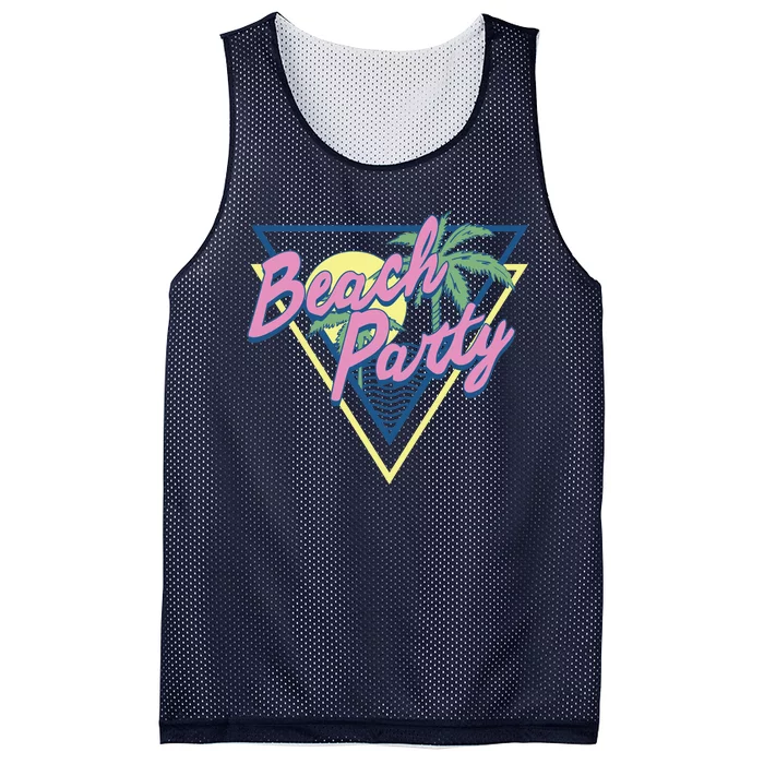 Beach Party Retro Wave Style Mesh Reversible Basketball Jersey Tank