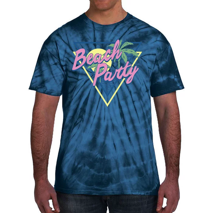 Beach Party Retro Wave Style Tie-Dye T-Shirt