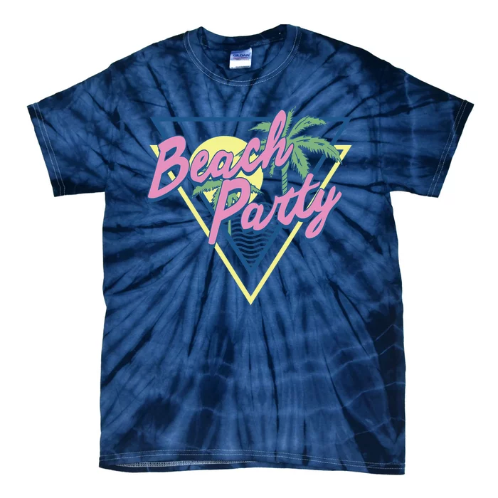 Beach Party Retro Wave Style Tie-Dye T-Shirt