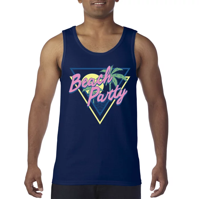 Beach Party Retro Wave Style Tank Top