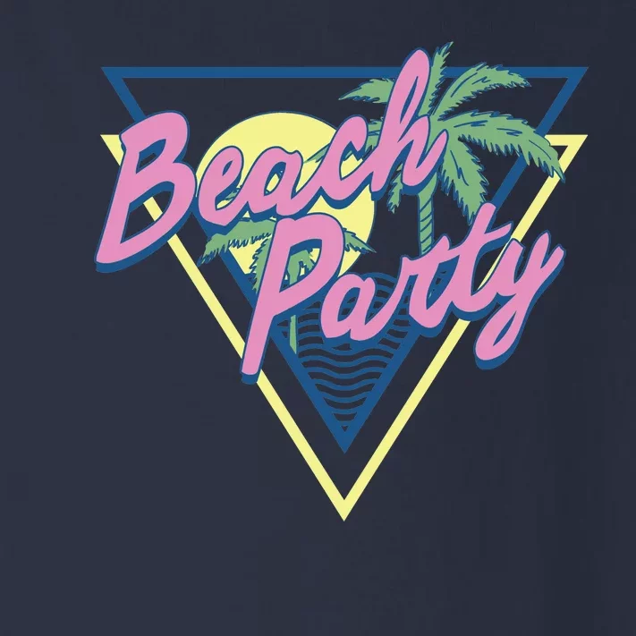 Beach Party Retro Wave Style Toddler Long Sleeve Shirt