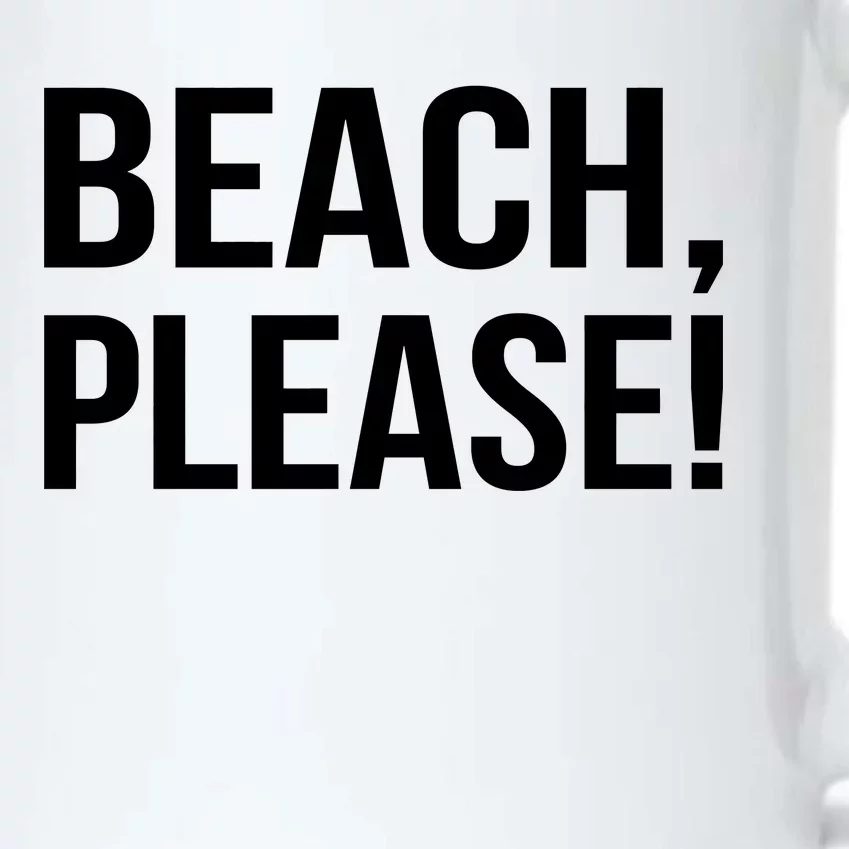 Beach Please Black Color Changing Mug