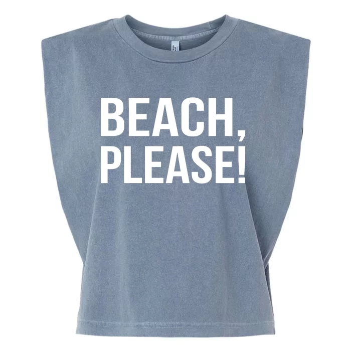 Beach Please Garment-Dyed Women's Muscle Tee