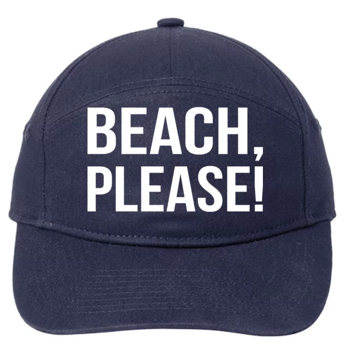 Beach Please! 7-Panel Snapback Hat