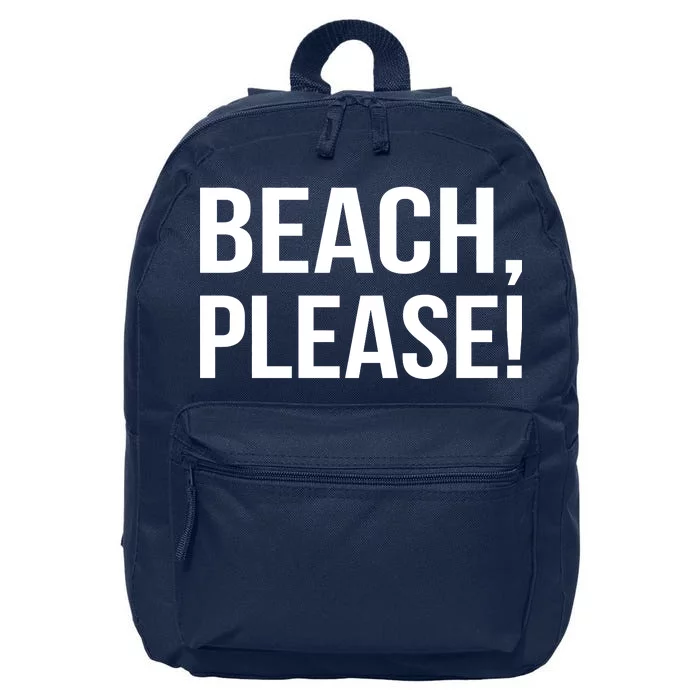 Beach Please 16 in Basic Backpack