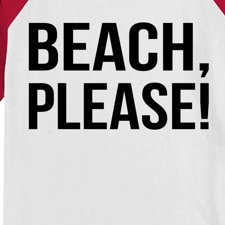 Beach Please Kids Colorblock Raglan Jersey