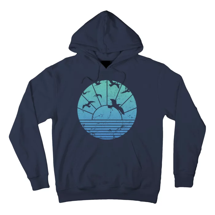 Beach Sunset Seagulls Hoodie