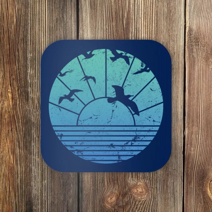 Beach Sunset Seagulls Coaster