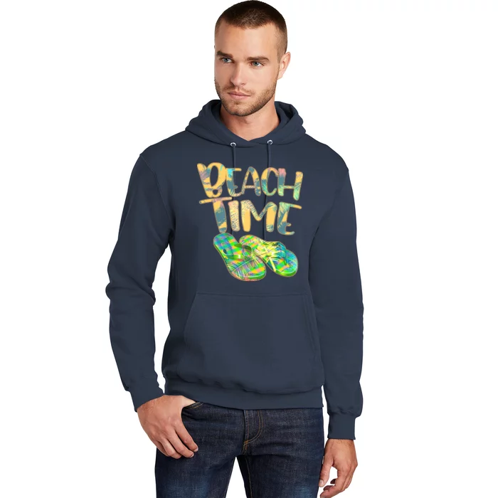 Beach Time Flip Flops Summer Fun Hoodie