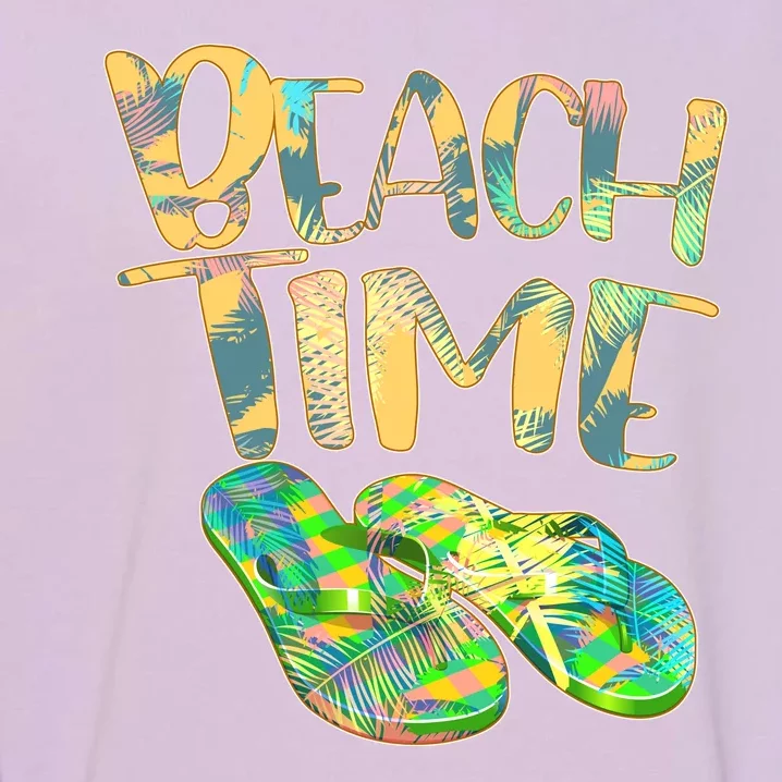 Beach Time Flip Flops Summer Fun Garment-Dyed Sweatshirt