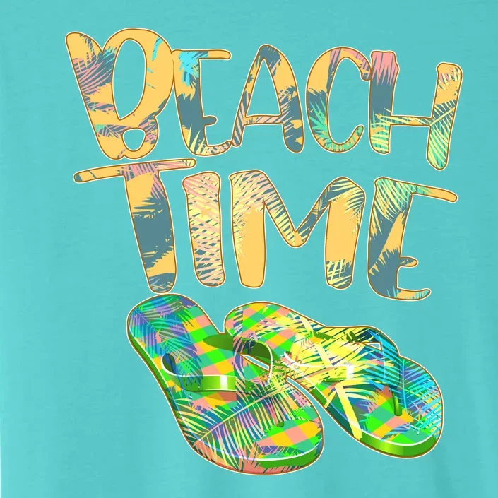 Beach Time Flip Flops Summer Fun ChromaSoft Performance T-Shirt