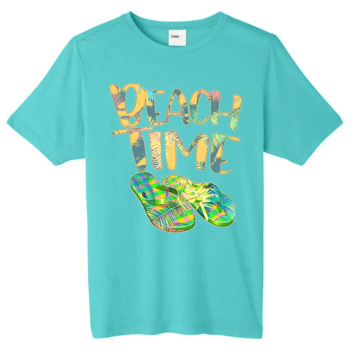 Beach Time Flip Flops Summer Fun ChromaSoft Performance T-Shirt