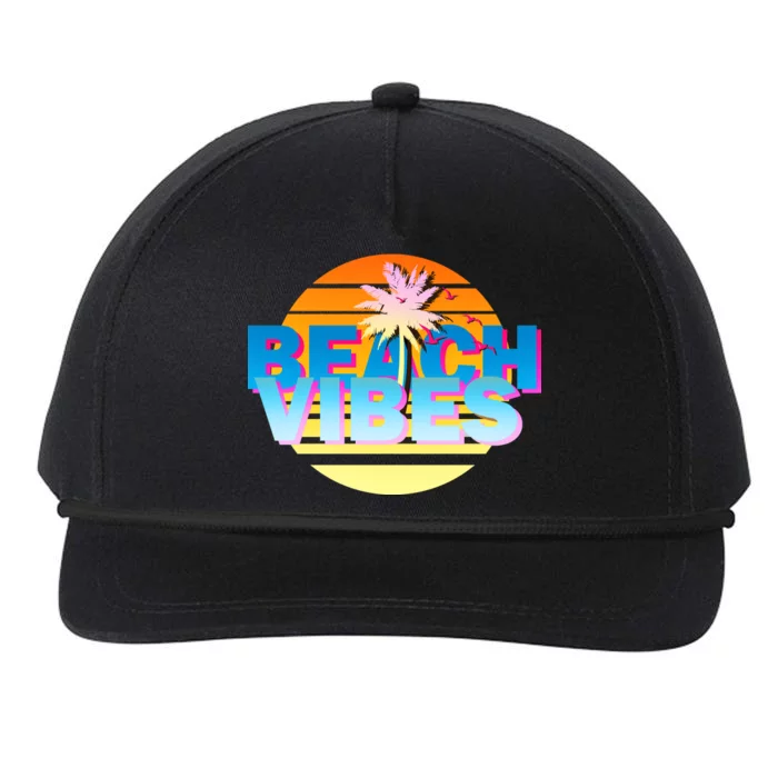 Beach Vibes Snapback Five-Panel Rope Hat