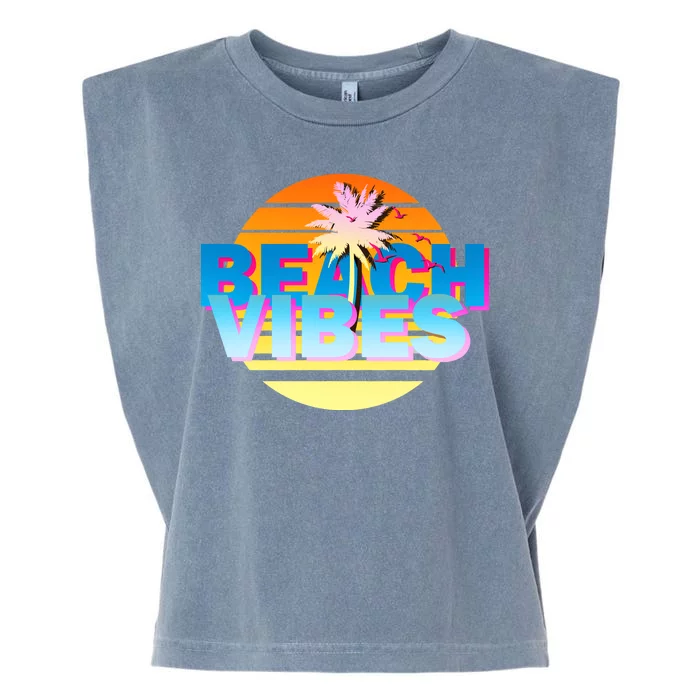 Beach Vibes Garment-Dyed Women's Muscle Tee