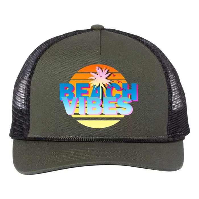 Beach Vibes Retro Rope Trucker Hat Cap