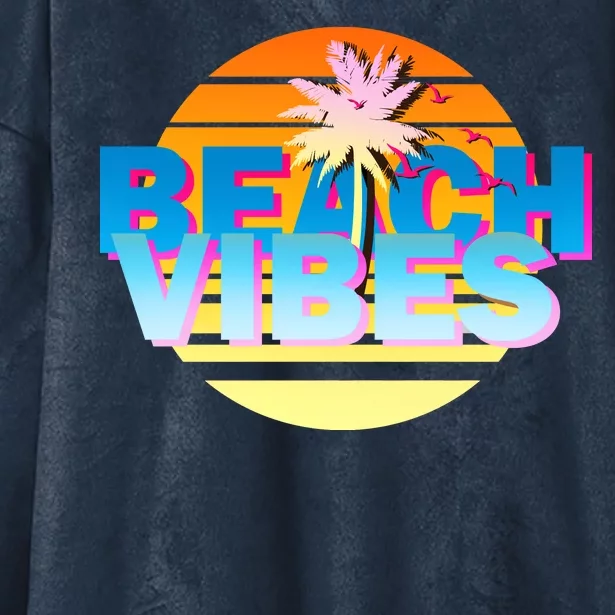 Beach Vibes Hooded Wearable Blanket