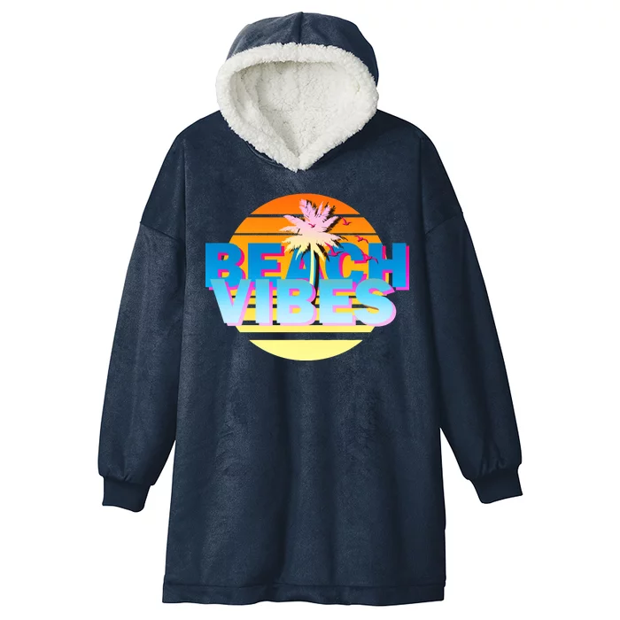 Beach Vibes Hooded Wearable Blanket