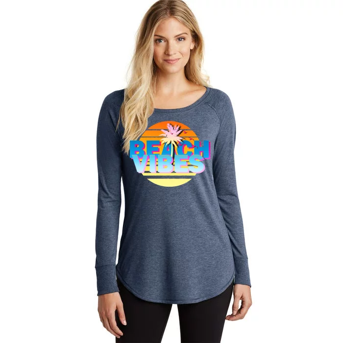 Beach Vibes Women's Perfect Tri Tunic Long Sleeve Shirt