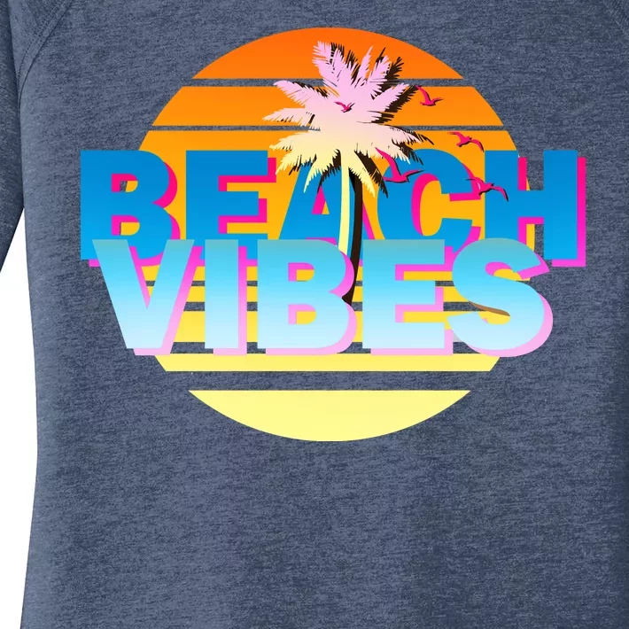 Beach Vibes Women's Perfect Tri Tunic Long Sleeve Shirt