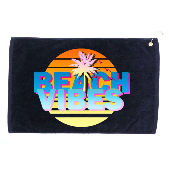 Beach Vibes Grommeted Golf Towel