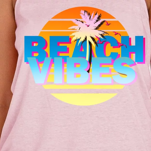 Beach Vibes Women's Knotted Racerback Tank