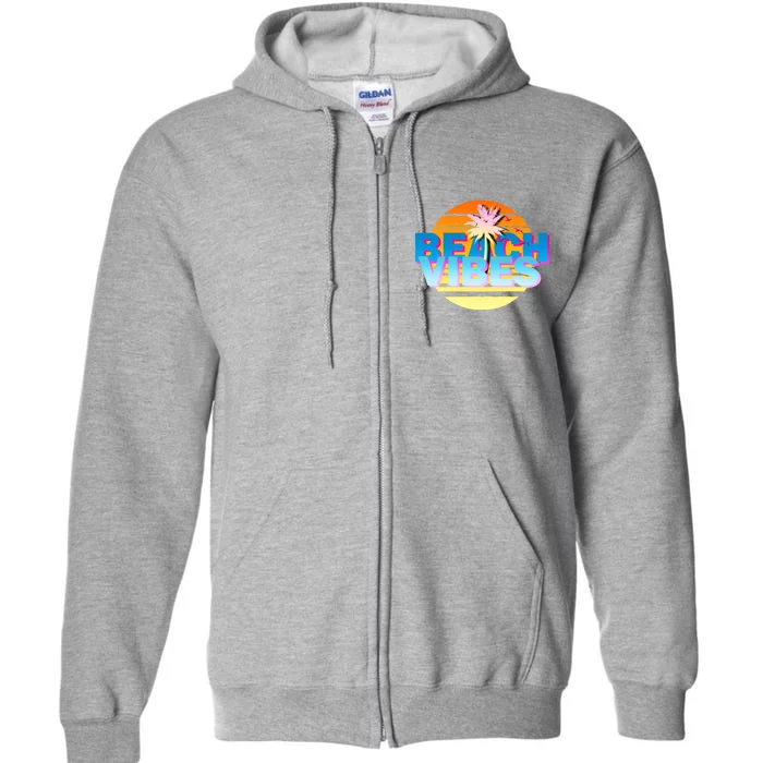 Beach Vibes Full Zip Hoodie