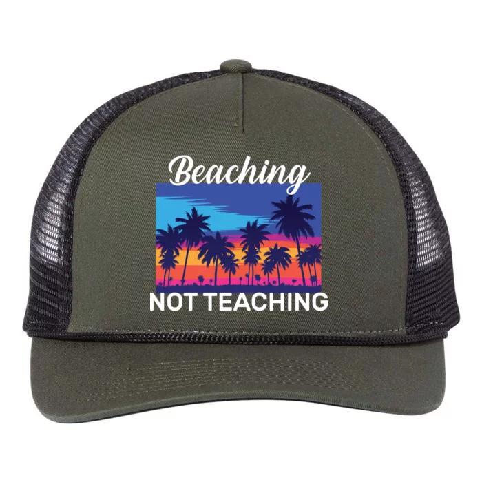 Beaching Not Teaching Retro Rope Trucker Hat Cap