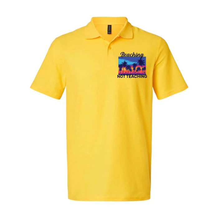 Beaching Not Teaching Softstyle Adult Sport Polo