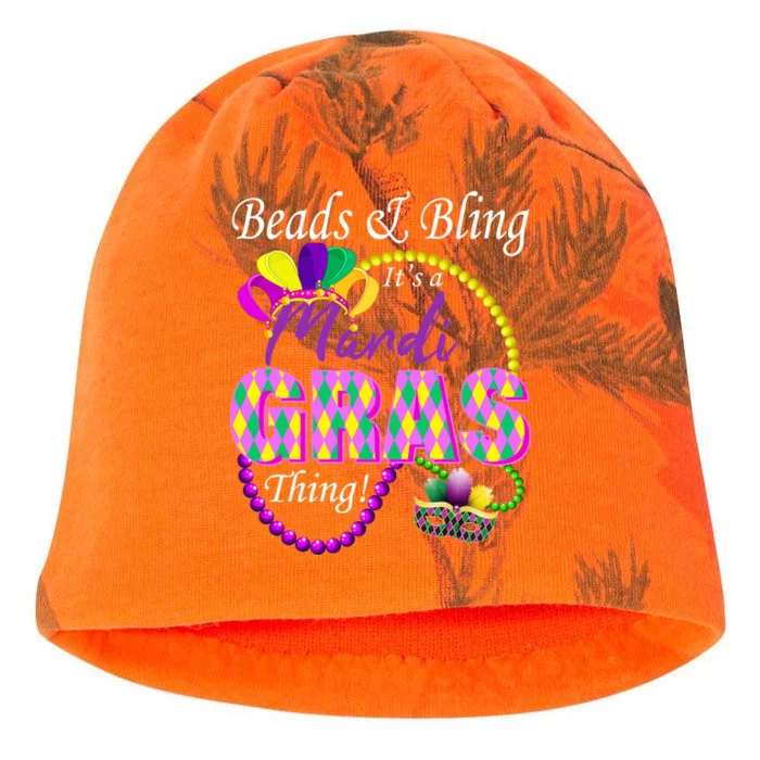 Beads and Bling it's a Mardi Gras Thing Kati - Camo Knit Beanie