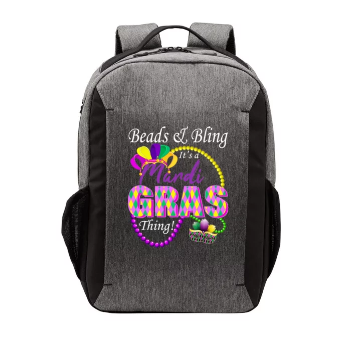 Beads and Bling it's a Mardi Gras Thing Vector Backpack