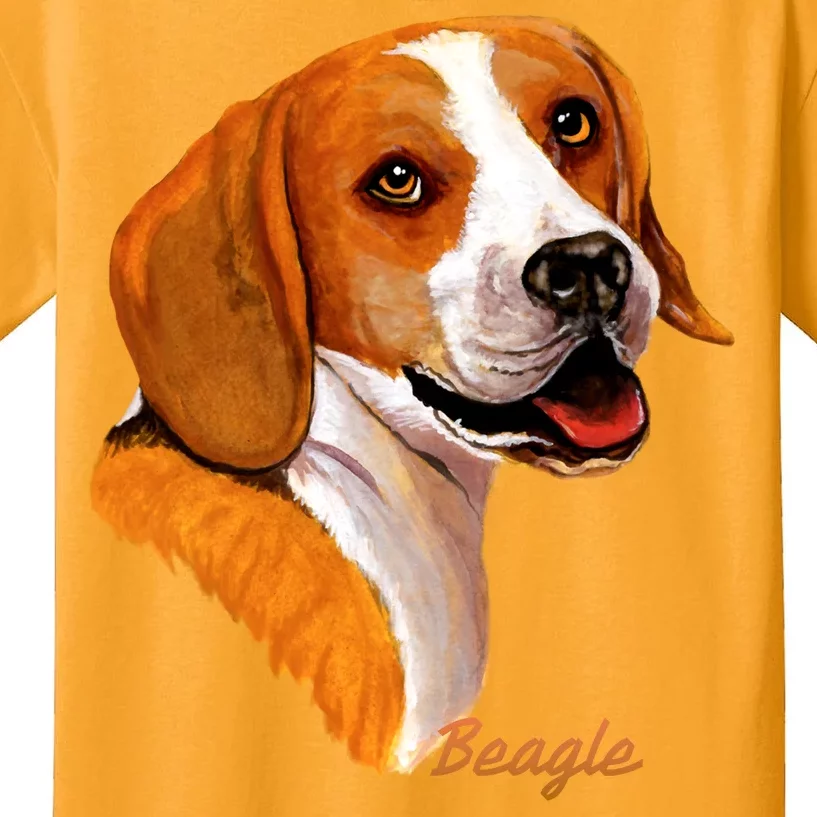 Beagle Dog Signature Portrait Kids T-Shirt