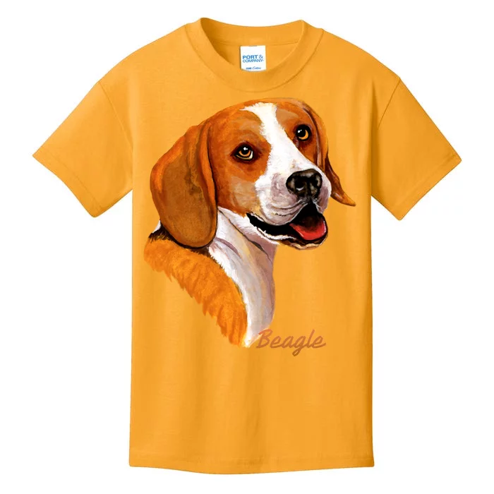 Beagle Dog Signature Portrait Kids T-Shirt