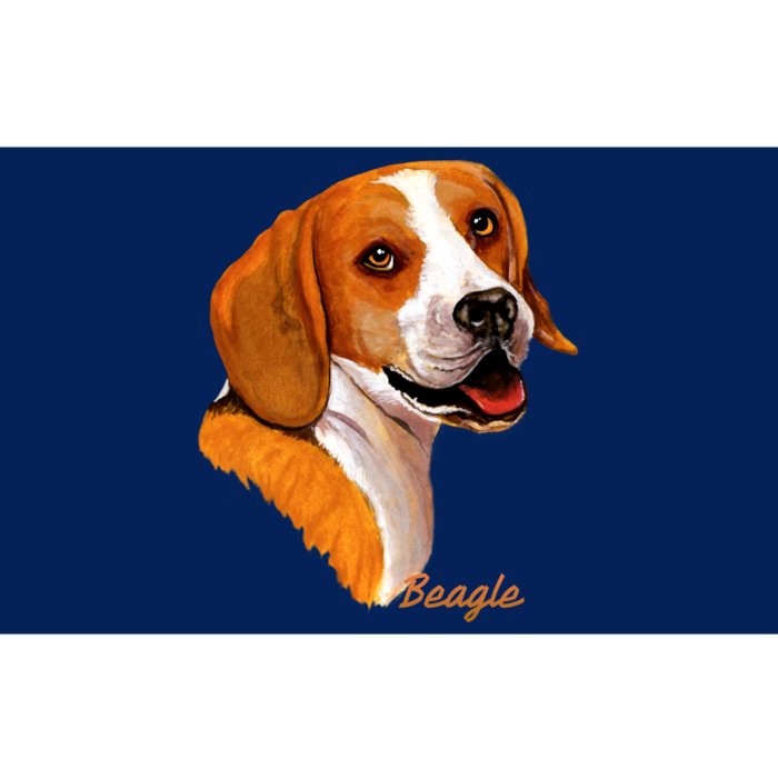 Beagle Dog Signature Portrait Bumper Sticker