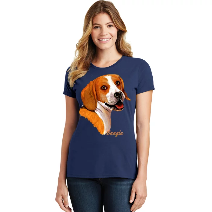 Beagle Dog Signature Portrait Women's T-Shirt