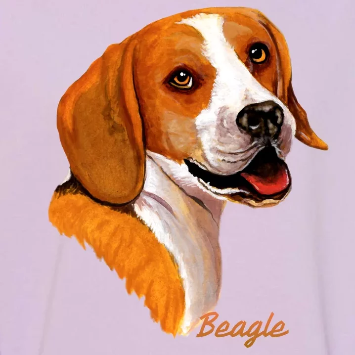 Beagle Dog Signature Portrait Garment-Dyed Sweatshirt