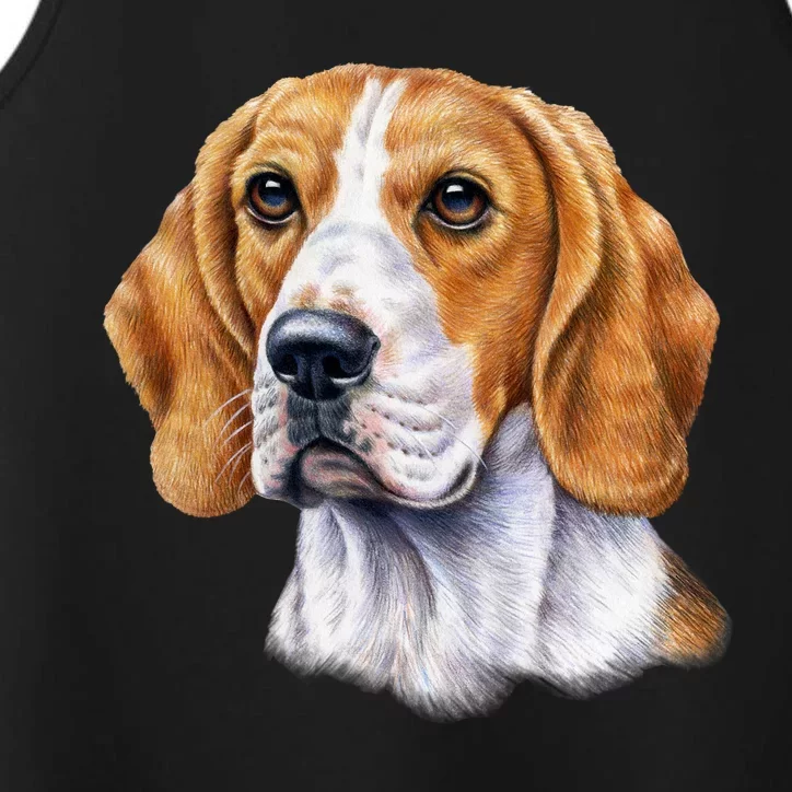 Beagle Face Performance Tank