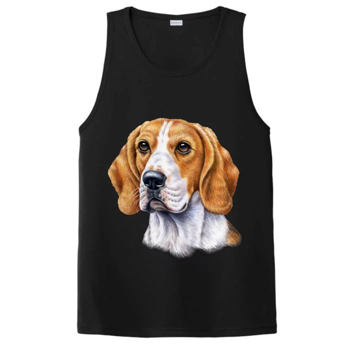 Beagle Face Performance Tank