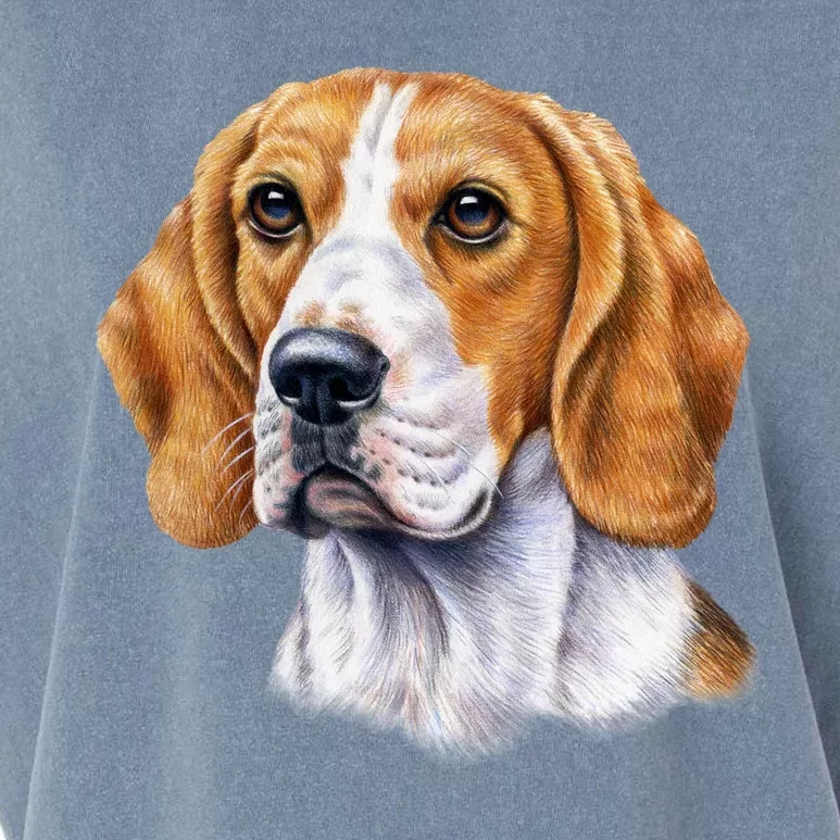 Beagle Face Garment-Dyed Women's Muscle Tee