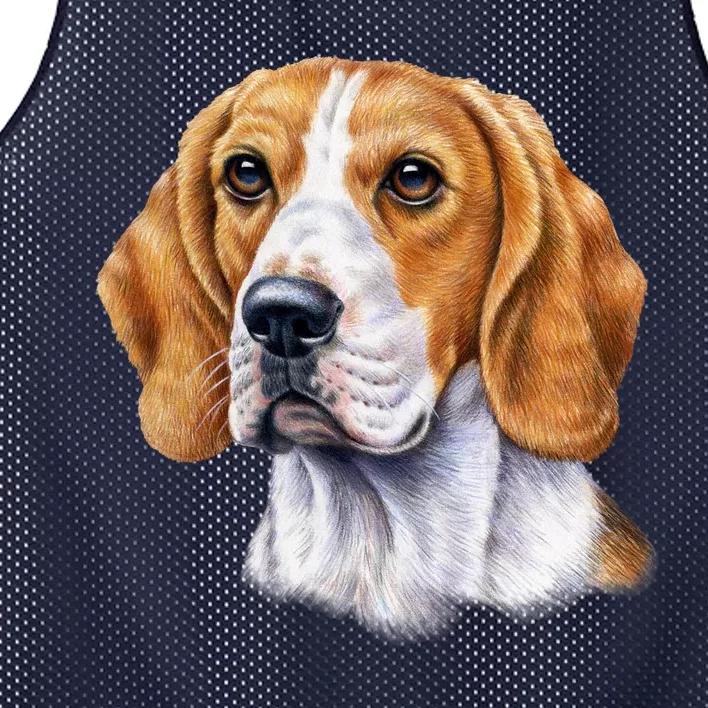 Beagle Face Mesh Reversible Basketball Jersey Tank