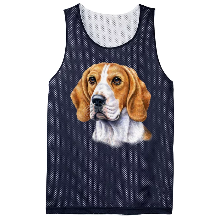 Beagle Face Mesh Reversible Basketball Jersey Tank