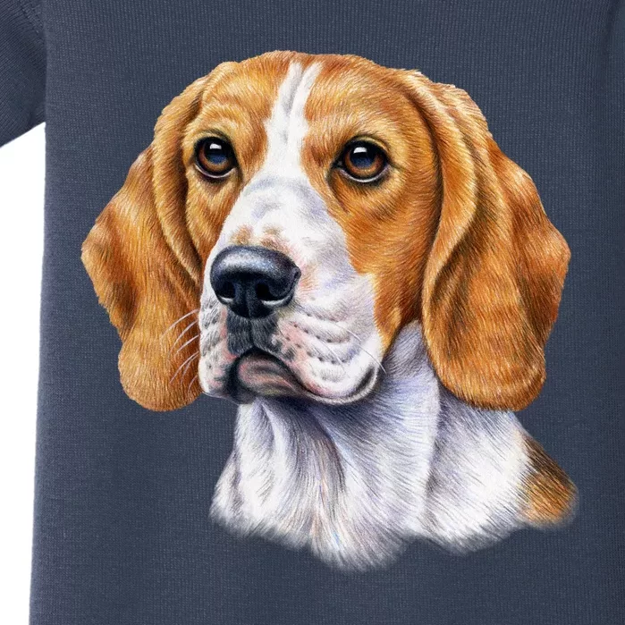 Beagle Face Baby Bodysuit