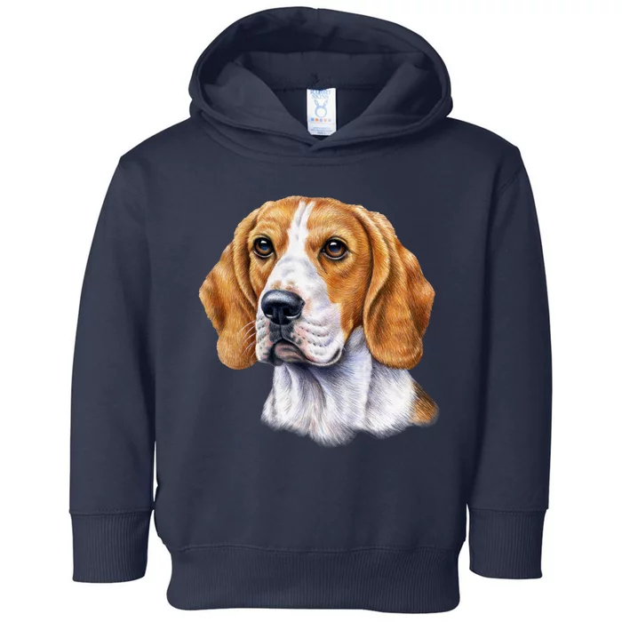 Beagle Face Toddler Hoodie